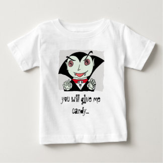 Camiseta De Bebé embrome a Drácula, usted me dará el caramelo…