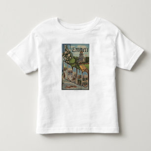 Camiseta De Bebé Emmett, letra ScenesEmmett, identificación de