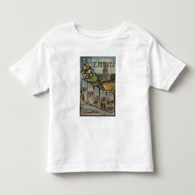 Camiseta De Bebé Emmett, letra ScenesEmmett, identificación de (Anverso)