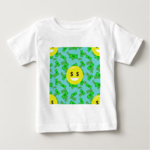 Camiseta De Bebé emoji con ojos de dinero