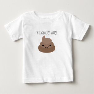 Camiseta De Bebé Emoji Cute Tickle Me Poop