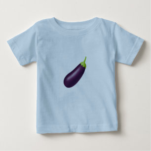 Camiseta De Bebé Emoji de berenjenas