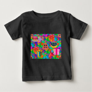 Camiseta De Bebé emoji de caca de cumpleaños feliz