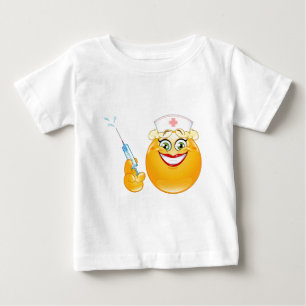 Camiseta De Bebé emoji de enfermería