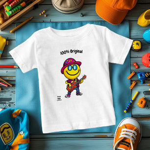 Camiseta De Bebé Emoji de Guitarrista Genial – Divertido y Vibrante