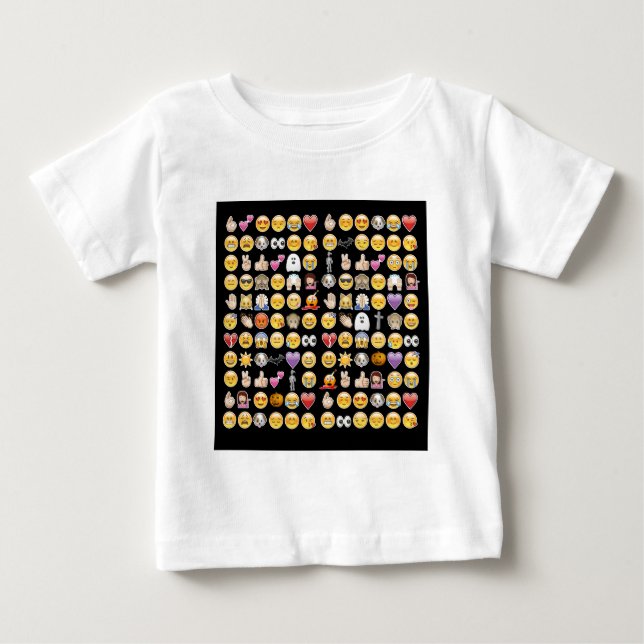 Camiseta De Bebé emoji de halloween (Anverso)