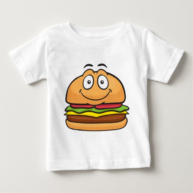 Camiseta De Bebé Emoji de la hamburguesa (Anverso)