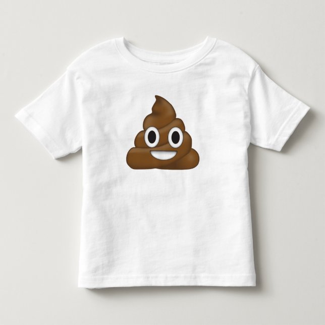 Camiseta De Bebé Emoji de poop (Anverso)