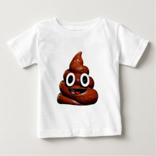 Camiseta De Bebé emoji de poop graciosa