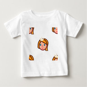 Camiseta De Bebé emoji de princesa