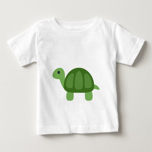 Camiseta De Bebé Emoji de tortuga (Anverso)