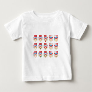 Camiseta De Bebé emoji del tío sam