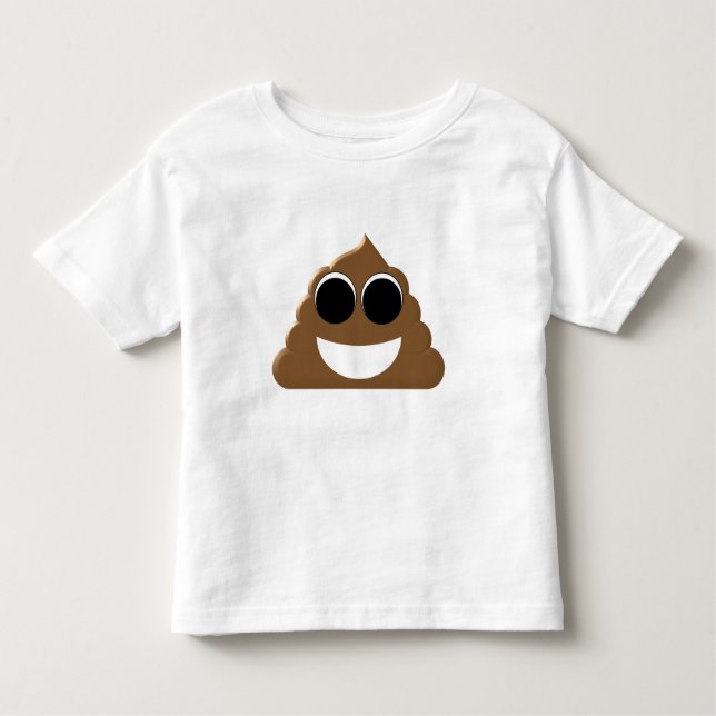 Camiseta De Bebé Emoji divertida Poo (Anverso)