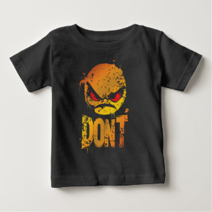 Camiseta De Bebé Emoji Enfadado en Negrita con texto 'NO'