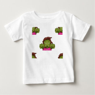 Camiseta De Bebé emoji mujer zombie