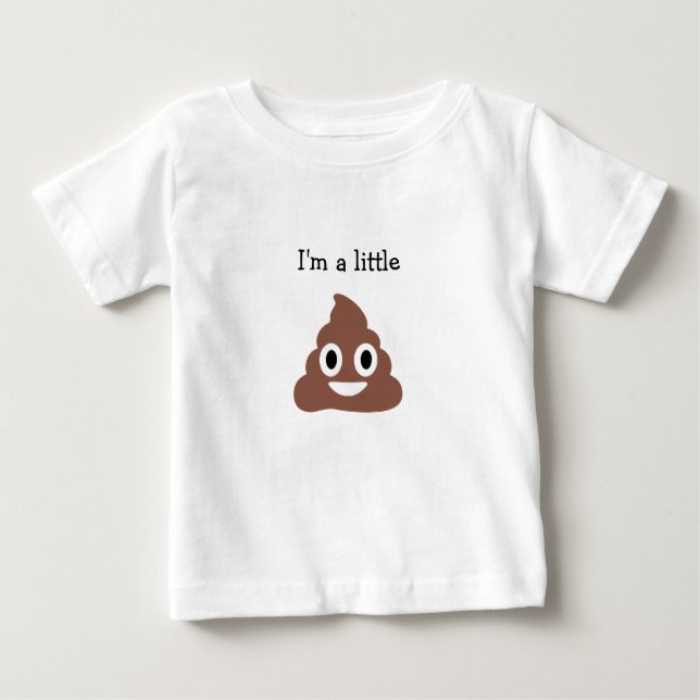 Camiseta De Bebé Emoji Personalizable pobre (Anverso)