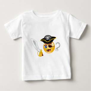 Camiseta De Bebé emoji pirata