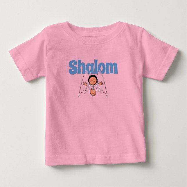 Camiseta De Bebé Emoji Shalom Angel (Anverso)