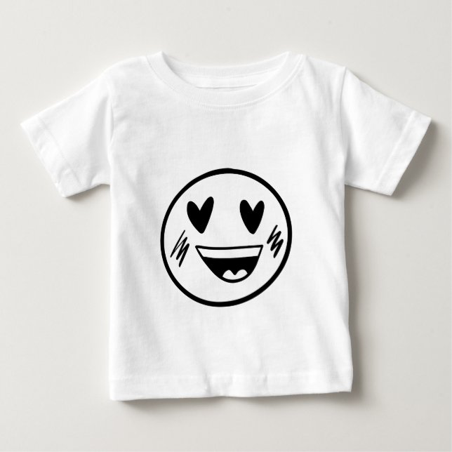 CAMISETA DE BEBÉ EMOJI SMILY (Anverso)
