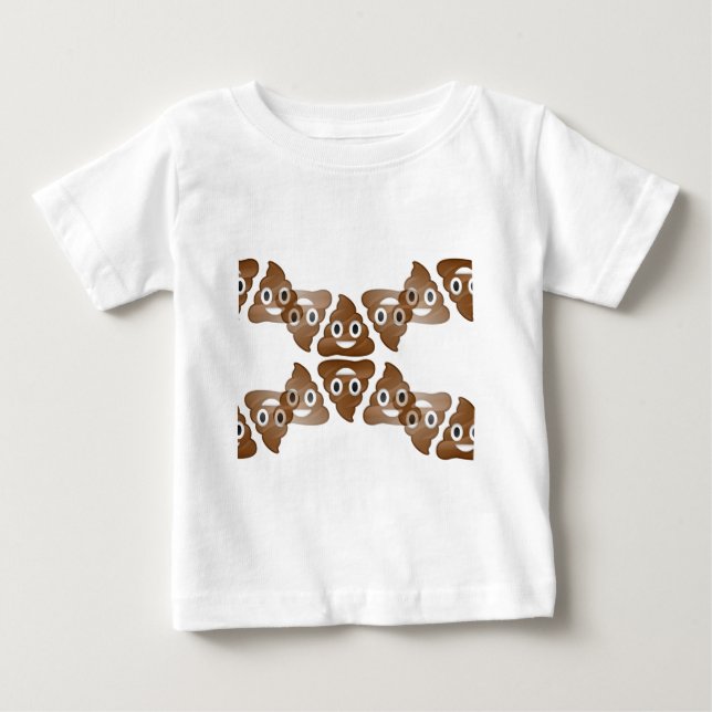 Camiseta De Bebé emojis de poop (Anverso)