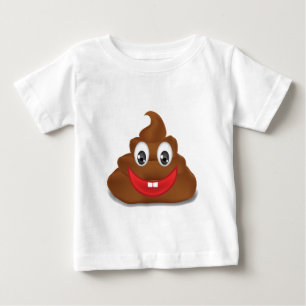 Camiseta De Bebé emojis poo