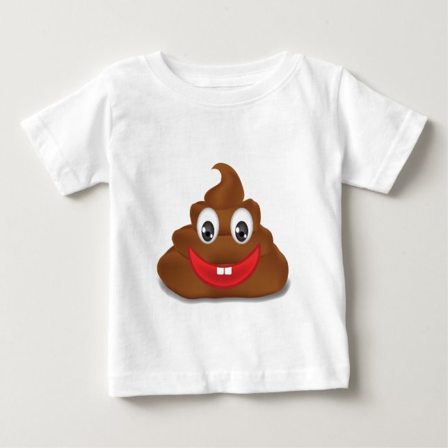 Camiseta De Bebé emojis poo (Anverso)