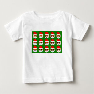 Camiseta De Bebé emoticonos de la emoji de santa africana