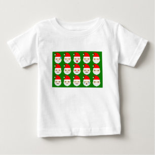Camiseta De Bebé emoticonos de santa emoji