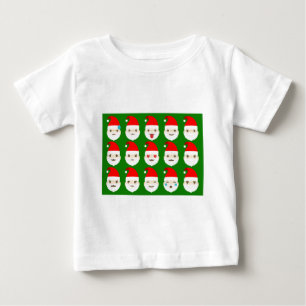 Camiseta De Bebé emoticonos de santa emoji