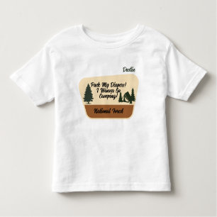 Camiseta De Bebé "¡Empaquen mis pañales! Quiero ir a acampar" Perso
