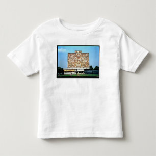 Camiseta De Bebé Emparede el mosaico en la fachada de la biblioteca