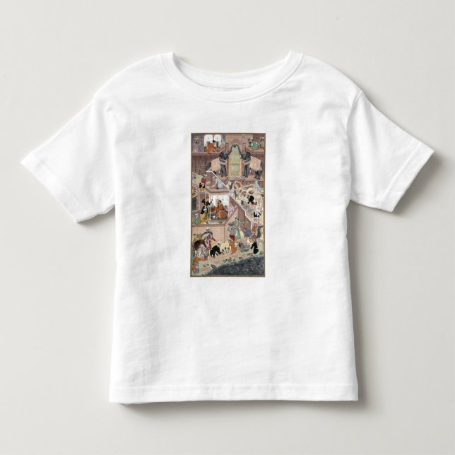 Camiseta De Bebé Emperador Akbar (r.1556-1605) que examina el (Anverso)