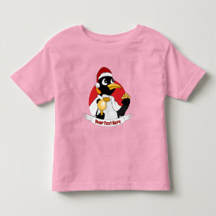 Camiseta De Bebé Emperador Navidades de pingüino personalizado Todd