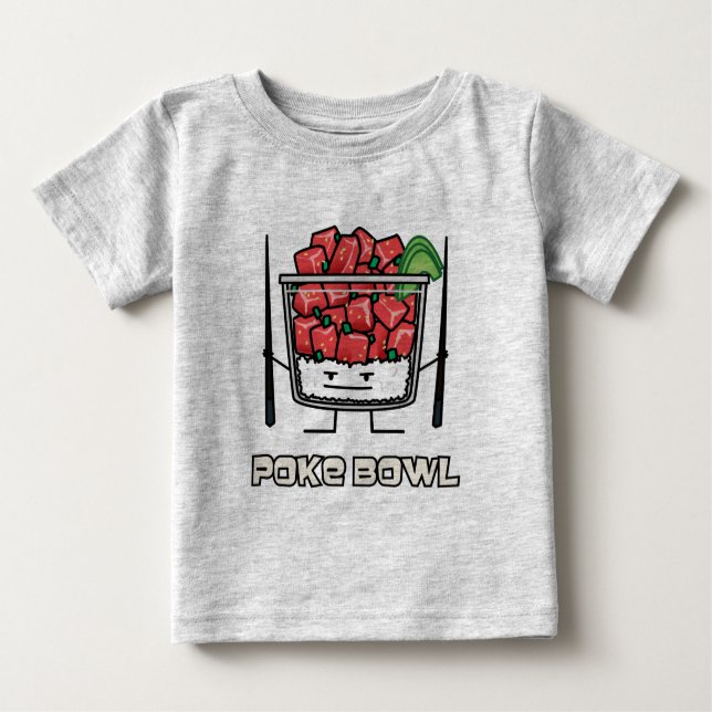 Camiseta De Bebé Empuje el aku de los palillos de la ensalada de (Anverso)