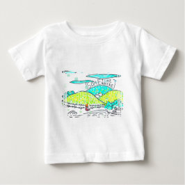 Camiseta De Bebé En algún lugar / personalizado de algún tiempo sob