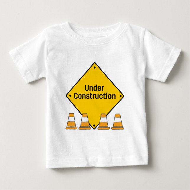Camiseta De Bebé En construcción con piedras (Anverso)