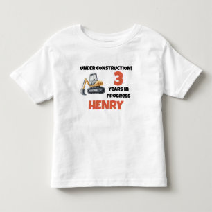 Camiseta De Bebé En construcción Fiesta de Personalizado de cumplea