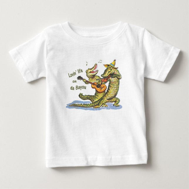 Camiseta De Bebé En da Bayou (Anverso)