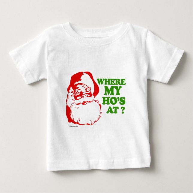 Camiseta De Bebé ¿En dónde mi ho? (Anverso)