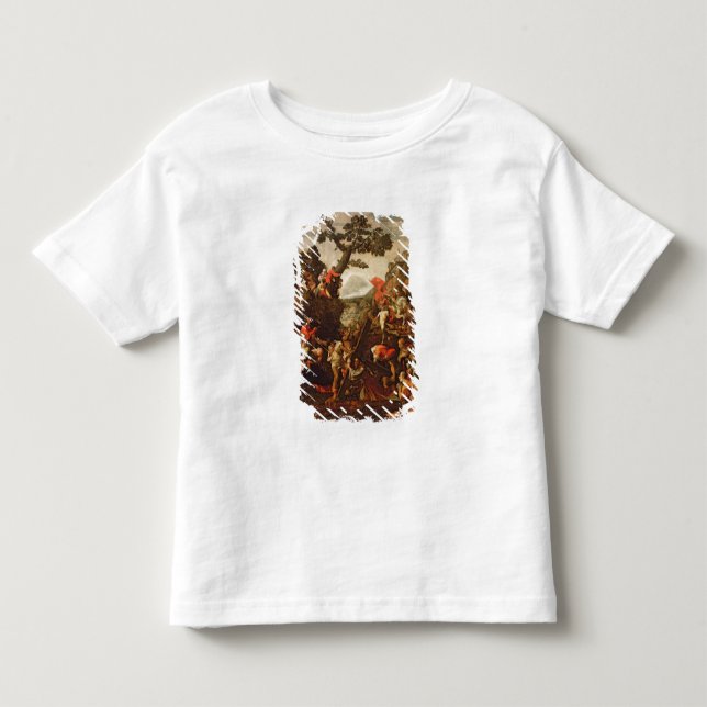 Camiseta De Bebé En el camino al Calvary (Anverso)