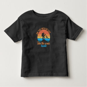 Camiseta De Bebé En el camino de la vida, siga la ruta escénica