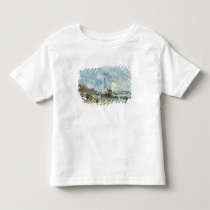 Camiseta De Bebé En el Quay de Bercy en París, 1874