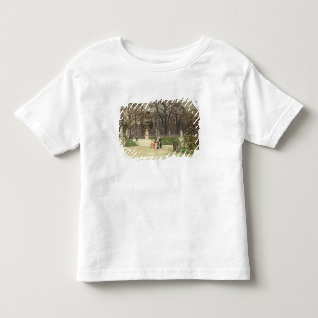 Camiseta De Bebé En el Tuileries (Anverso)