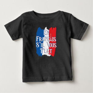 Camiseta De Bebé En Francais S'il Vous Plait - Francés