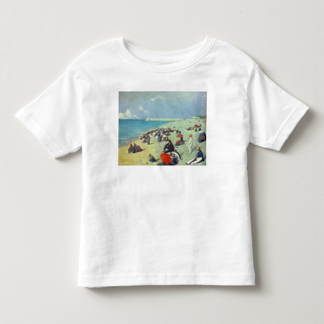 Camiseta De Bebé En la playa (Anverso)