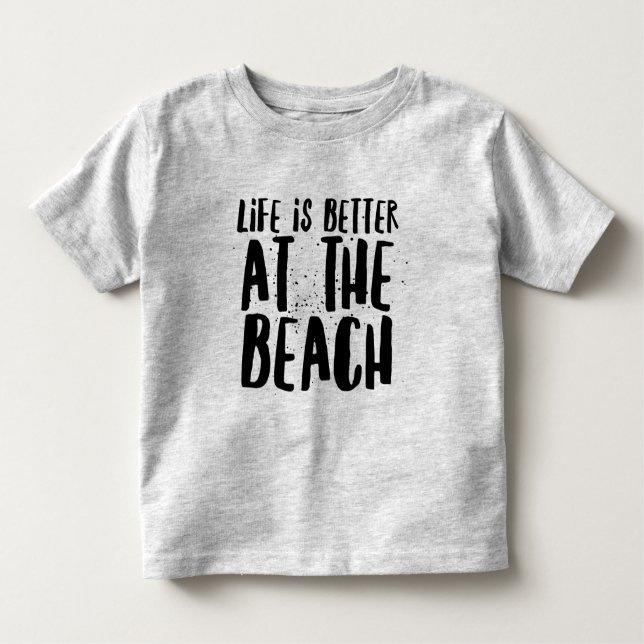 Camiseta De Bebé En la playa (Anverso)