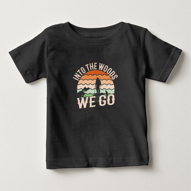 Camiseta De Bebé En los bosques vamos (Anverso)