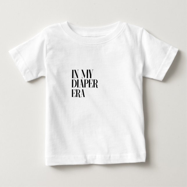 Camiseta De Bebé En mi era de pañales (Anverso)