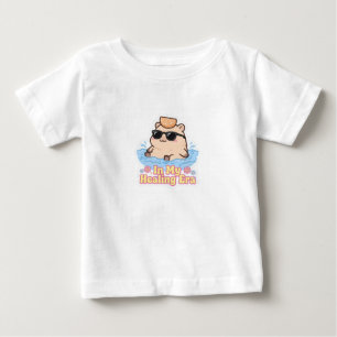 Camiseta De Bebé En Mi Era Divertida de Sanación Capybara