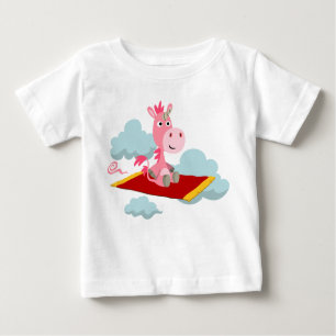 Camiseta de bebé en moqueta mágica de Unicornio